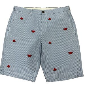 Brooks Brothers, Bermuda Shorts, stripes Blue, NWOT 34W